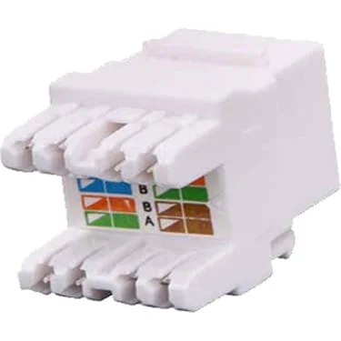 CAT6 UTP KEYSTONE JACK 180 DERECE