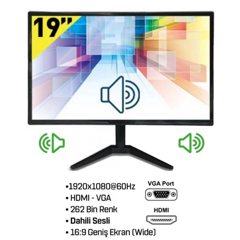 INOX 19" CCTV MONİTÖR