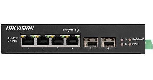 HIKVISION SWITCH POE GIGABIT STANDART 4 PORT DS-3T0506HP-E/HS