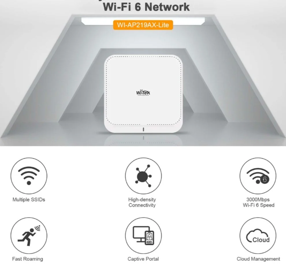 WI-AP219AX-Lite V2 - 2.4&amp;amp;5.8GHz 3000Mbps Wi-Fi