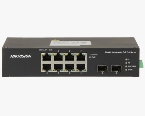 HIKVISION SWITCH DS-3T0510HP-E/HS POE GIGABIT