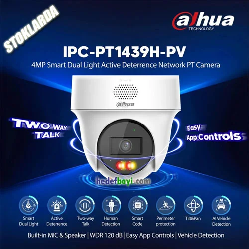 Dahua IPC-PT1439H-S-PV-0280B 4MP PT Kamera