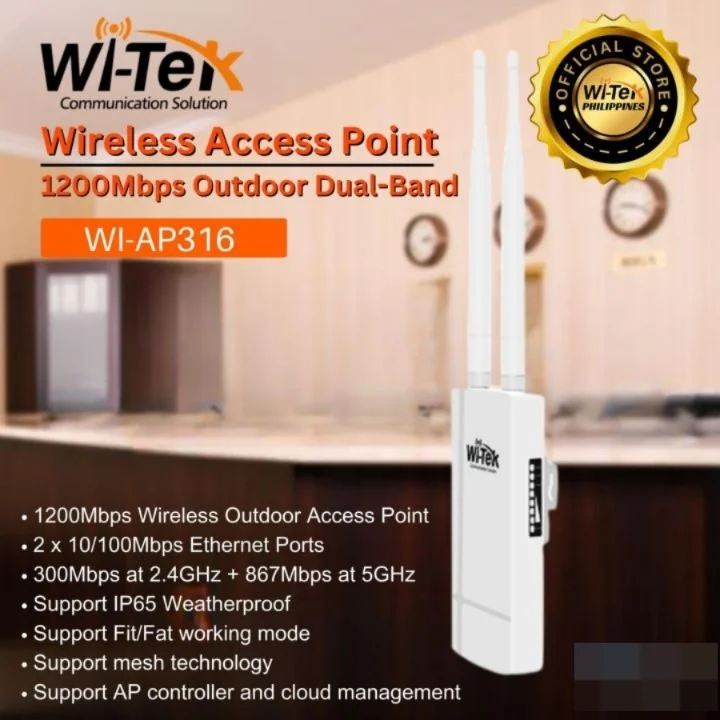 WI-AP317 2.4G&amp;amp;5.8G 1200M Outdoor Wireless Access Point
