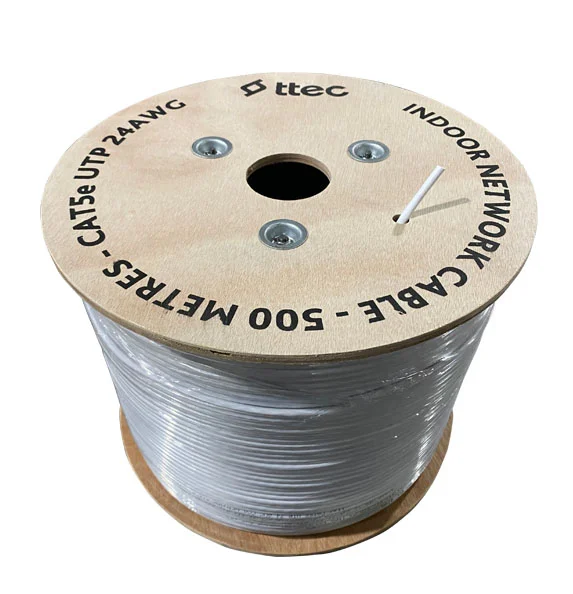 TTEC KBL-CAT5e-24CCA/IN500B İç Mekan Kablo - 500m Beyaz