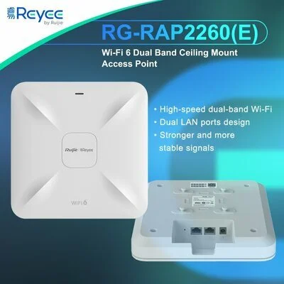 RG-RAP2260(G) Reyee Wi-Fi 6 1775Mbps Tavan Tipi Erişim Noktası
